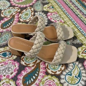 Braided strap sandals